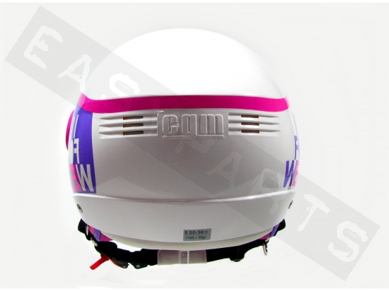 Helmet Demi Jet CGM 107K Sport fushia Metallic (shaped visor)